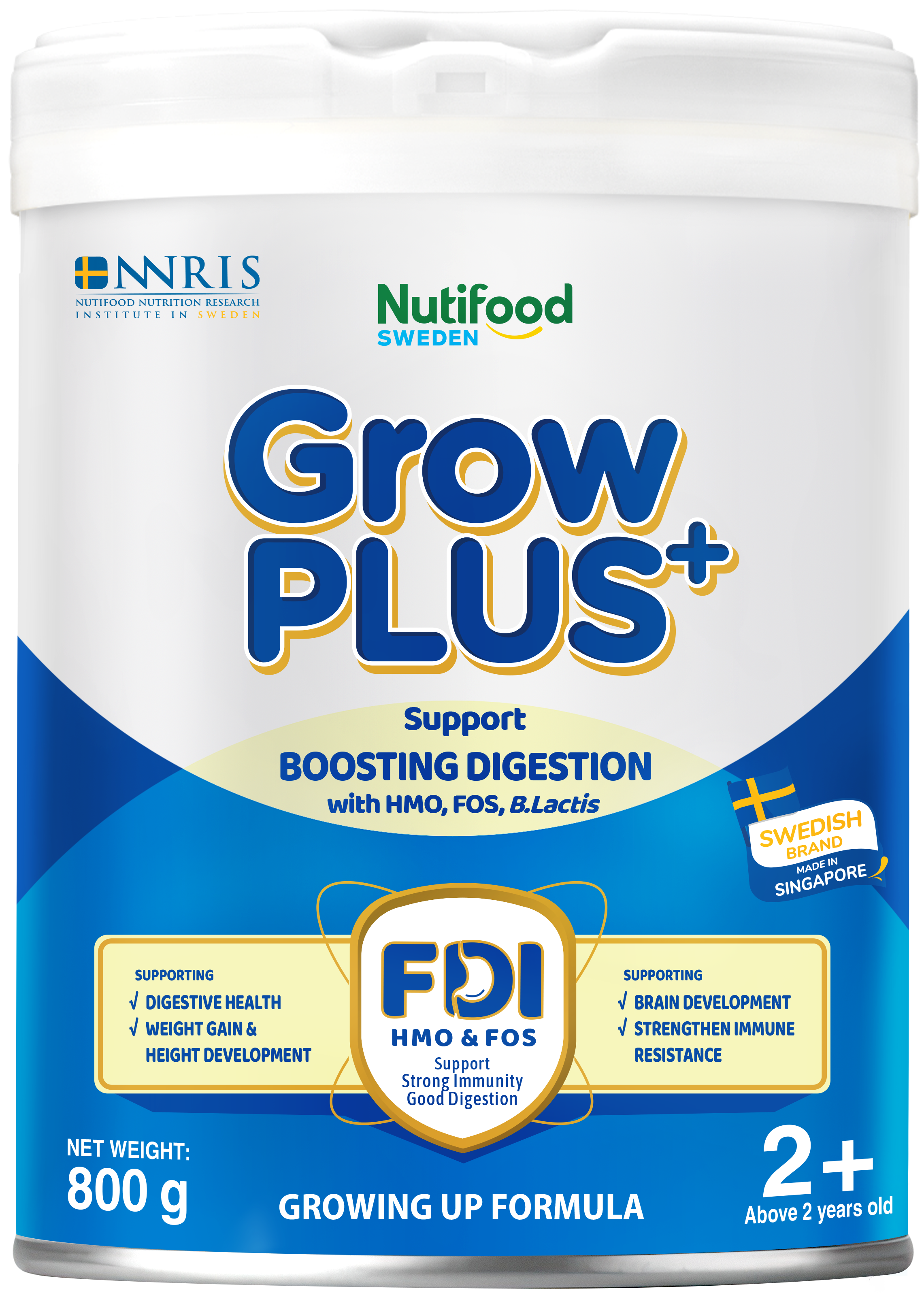 THÔNG BÁO VỀ VIỆC THAY ĐỔI THIẾT KẾ TEM PHỤ TRÊN THÂN VÀ NẮP SỮA BỘT GROWPLUS+ TIÊU HÓA