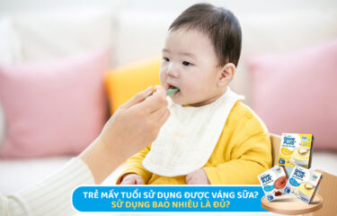 bé ăn váng sữa