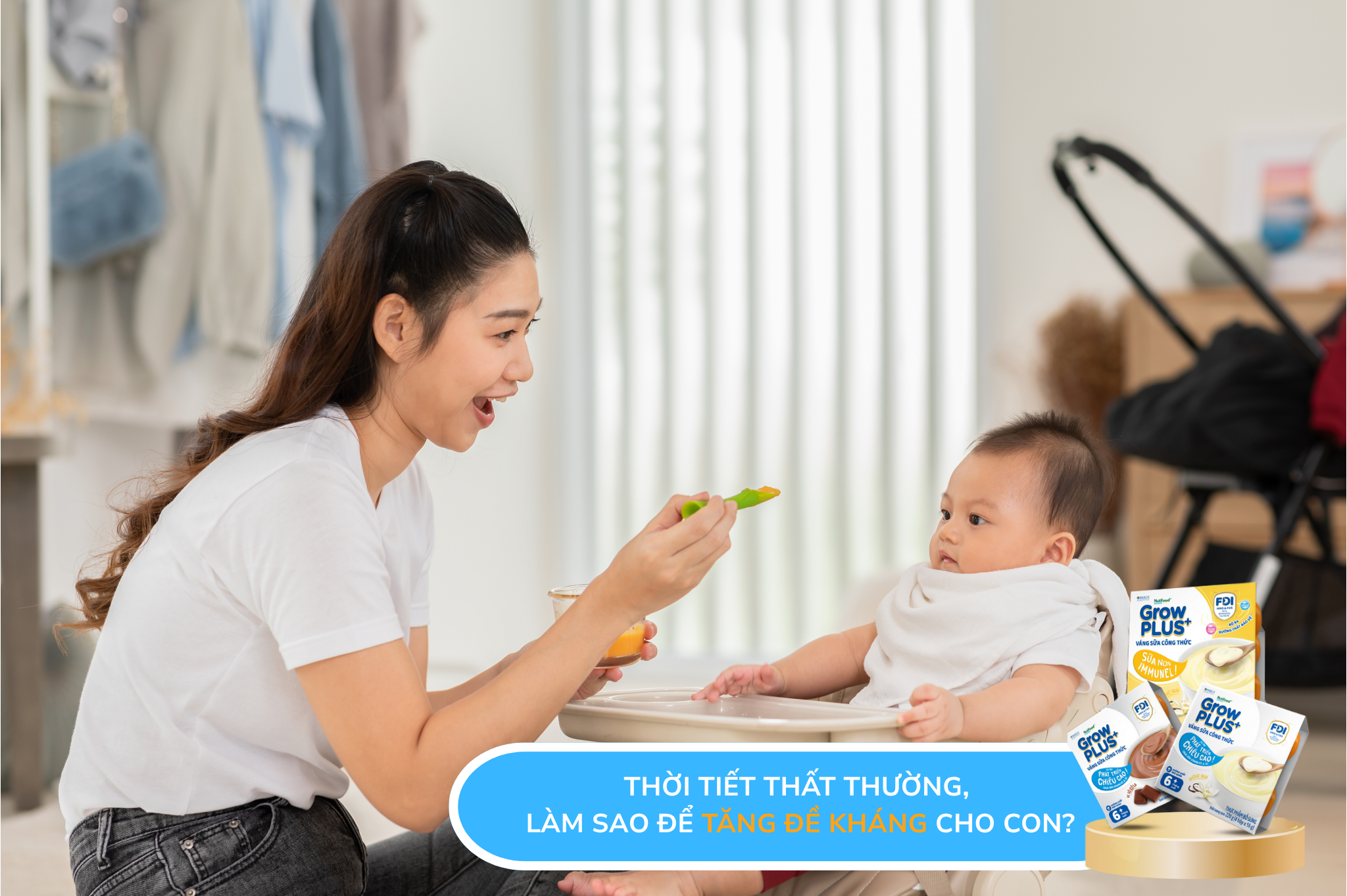 THỜI TIẾT THẤT THƯỜNG, LÀM SAO ĐỂ TĂNG ĐỀ KHÁNG CHO CON