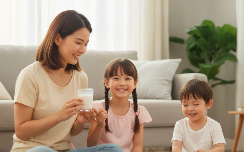 Với trẻ nhỏ, việc bổ sung sữa có phức hợp tăng đề kháng rất quan trọng, nhằm bảo vệ và giúp trẻ phát triển toàn diện.