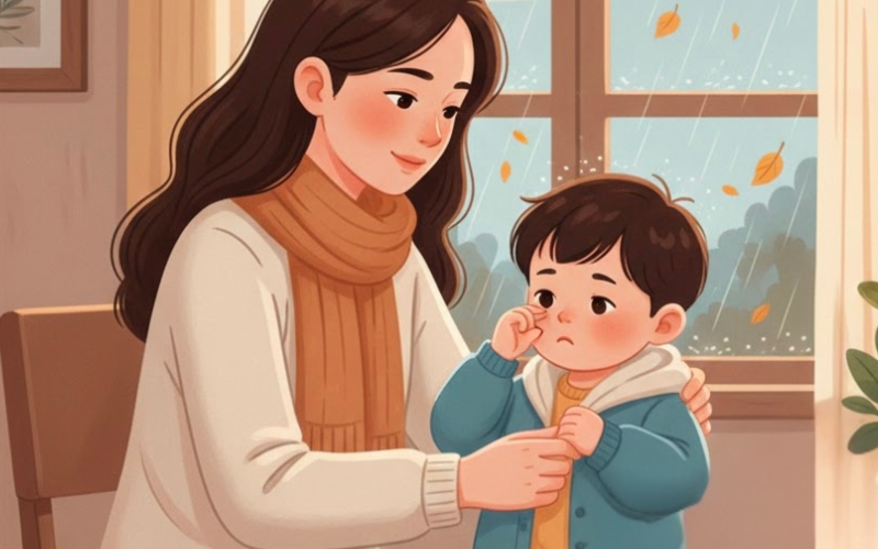 Thời tiết giao mùa thay đổi thất thường, trẻ từ 6 tháng đến 3 tuổi cần được chăm sóc đề kháng kỹ lưỡng để phòng ốm vặt.