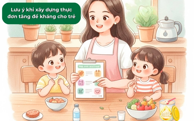 Mẹ có thể tăng đề kháng cho trẻ dễ dàng với những nguyên tắc dinh dưỡng cơ bản.