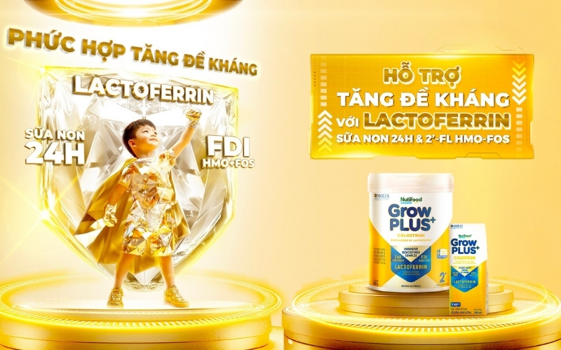 Với Nutifood GrowPLUS+ Colostrum Lactoferrin, việc chăm sóc sức khỏe cho trẻ trở nên đơn giản, an toàn và hiệu quả.