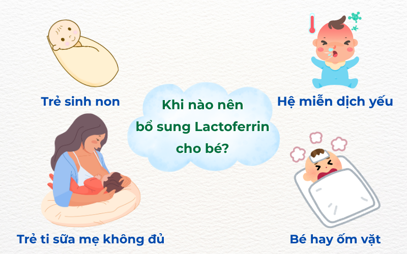 Thời điểm thích hợp để bổ sung Lactoferrin cho bé hiệu quả