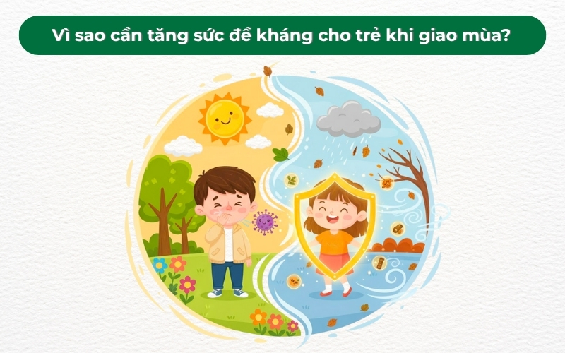 Việc tăng cường sức đề kháng khi giao mùa giúp cơ thể trẻ có khả năng chống lại mầm bệnh tốt hơn, hạn chế nguy cơ bệnh vặt
