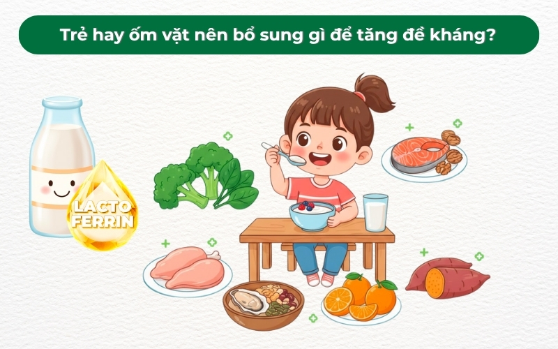 Khi giao mùa, nên bổ sung gì cho trẻ hay ốm vặt để tăng đề kháng?