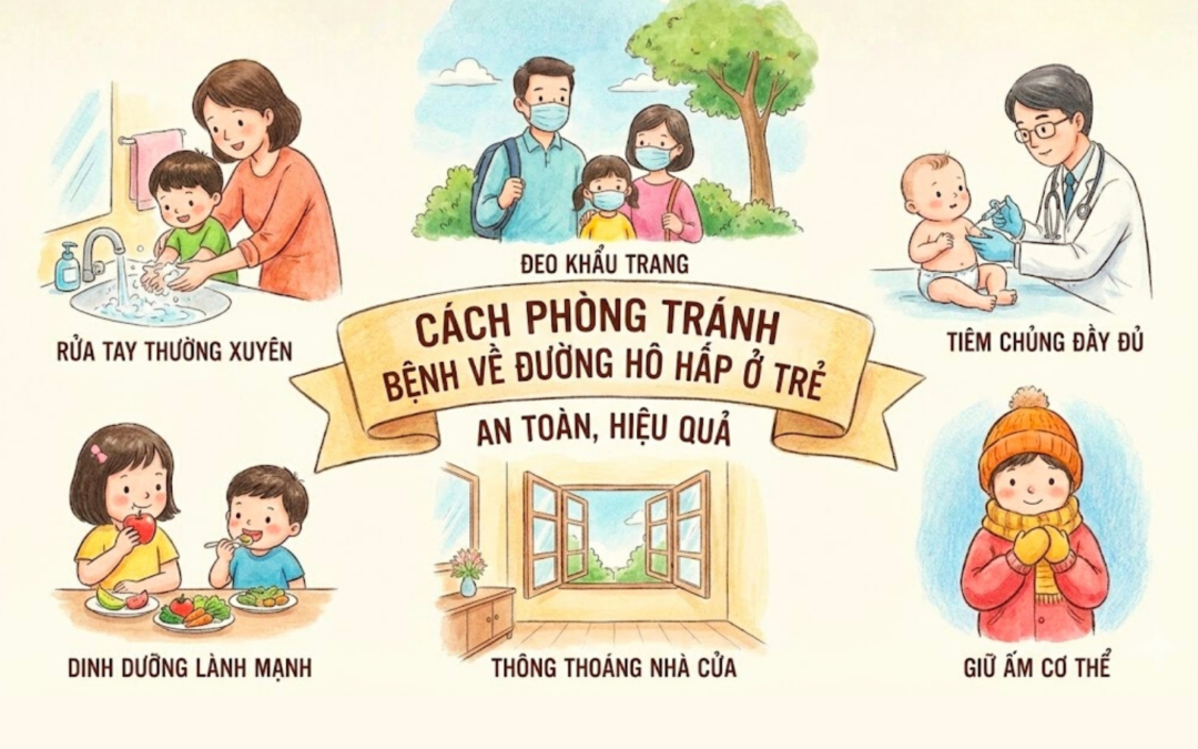 Cách phòng tránh bệnh về đường hô hấp ở trẻ an toàn, hiệu quả