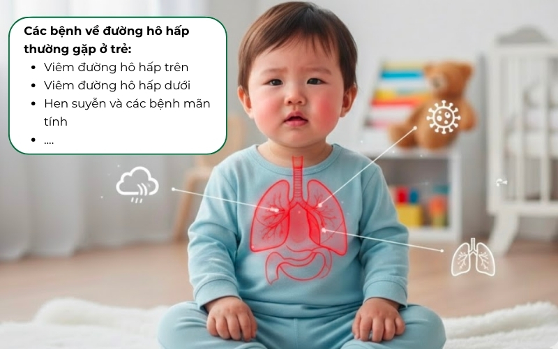 Cha mẹ phân biệt được các bệnh về đường hô hấp thường gặp ở trẻ để có biện pháp điều trị kịp thời.