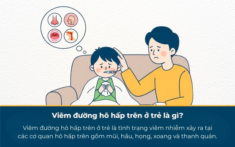 Viêm đường hô hấp trên ở trẻ là một trong những bệnh lý phổ biến và thường gặp nhất trong nhóm bệnh đường hô hấp ở trẻ em.